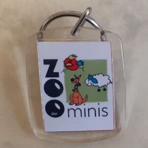 Schlüsselanhänger mit Logo vom Zoo der Minis