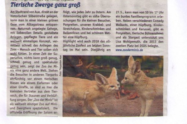18 03 27 Tierische Zwerge ganz groß Meine Sachsen Zeit