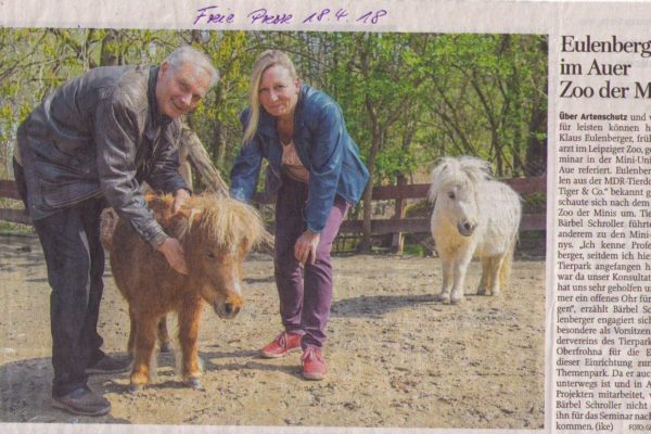 18 04 18 Freie Presse Eulenberger im Auer Zoo der Minis