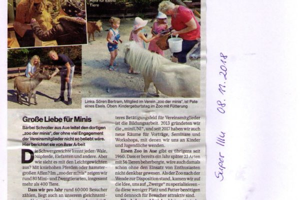 18 11 08 Super Illu Im Einsatz für- Große Liebe für Minis
