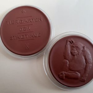 Feines Sammlerstück - Medaille aus "Meissner Porzellan" vom Tierpark Aue 1970